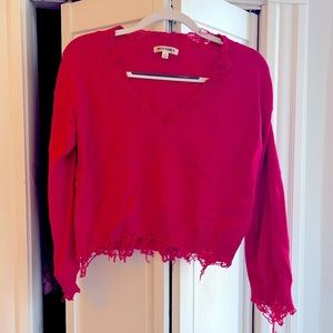 Hot pink sweater
